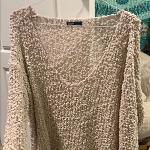 oversized popcorn sweater